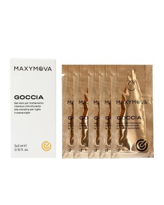 Сироватка золото для ламінування вій Maxymova Goccia в саше, 3 мл