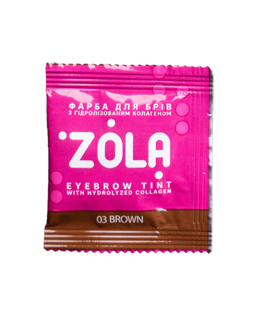 ZOLA Фарба для брів в саше з колагеном 03 Brown 5ml