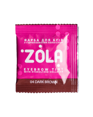 ZOLA Фарба для брів в саше з колагеном 04 Dark Brown 5ml