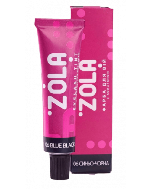 Фарба для вій з колагеном Zola Blue-Black 06 15ml