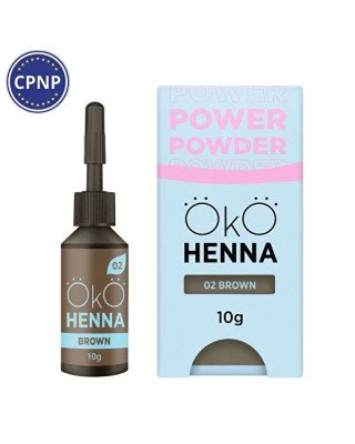 Хна для брів OKO Power Powder, 02 Brown, 10 г