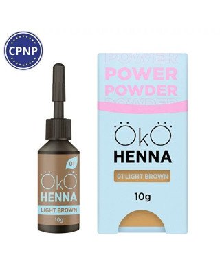 Хна для брів OKO Power Powder, 01 Light Brown, 10 г