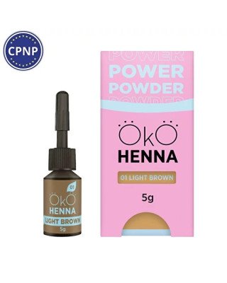  Хна для брів OKO Power Powder, 01 Light Brown, 5 г