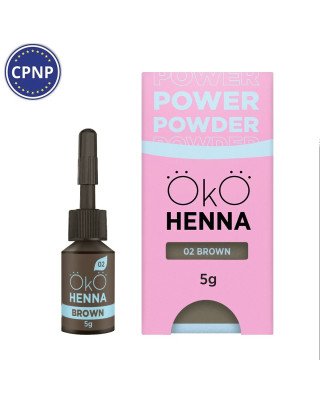 Хна для брів OKO Power Powder, 02 Brown, 5 г