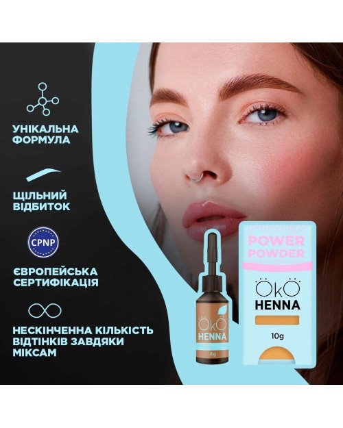 Хна для брів OKO Power Powder, 06 Red Wine, 5 г
