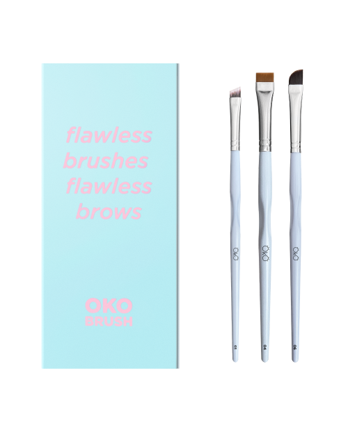 Набір пензликів для брів OKO Flawless Brushes Flawless Brows
