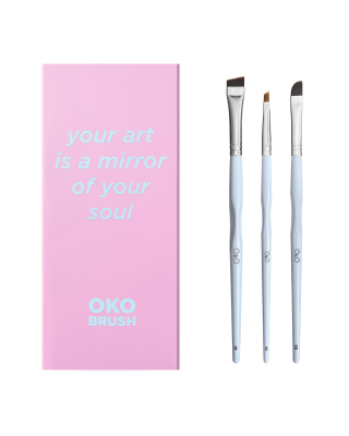   Набір пензликів для брів OKO Your Art is a Mirror of Your Soul