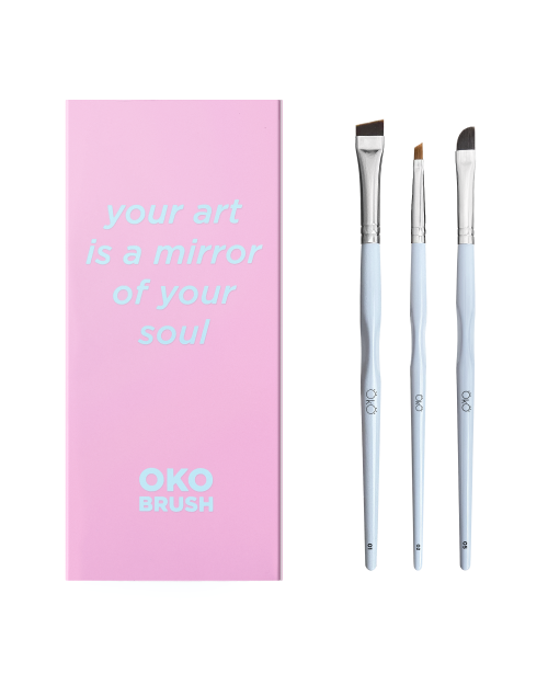   Набір пензликів для брів OKO Your Art is a Mirror of Your Soul