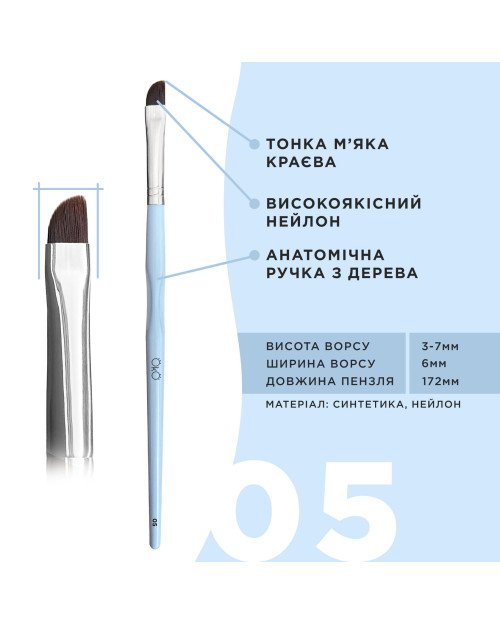   Набір пензликів для брів OKO Your Art is a Mirror of Your Soul