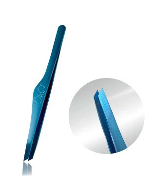  Пінцет скошений OKO Blue Magic Premium (ручне заточування)
